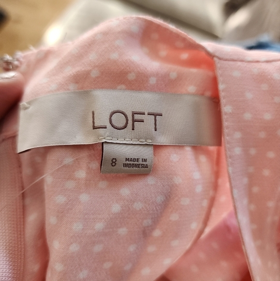 Loft polka dot light weight dress size 8 new - Picture 10 of 12
